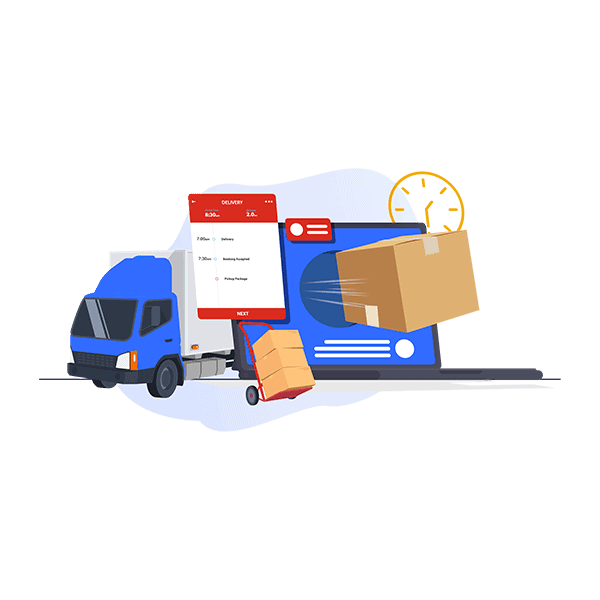 infographie logistique kolorful
